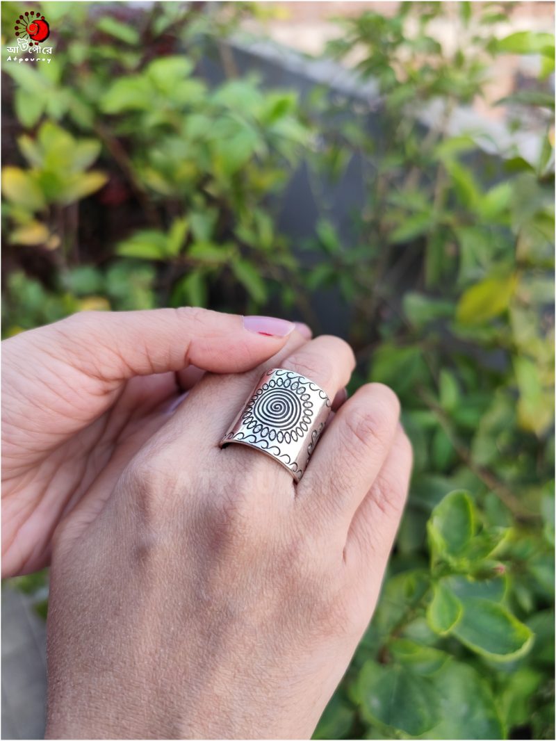 Adjustable Silver Ring - Image 2