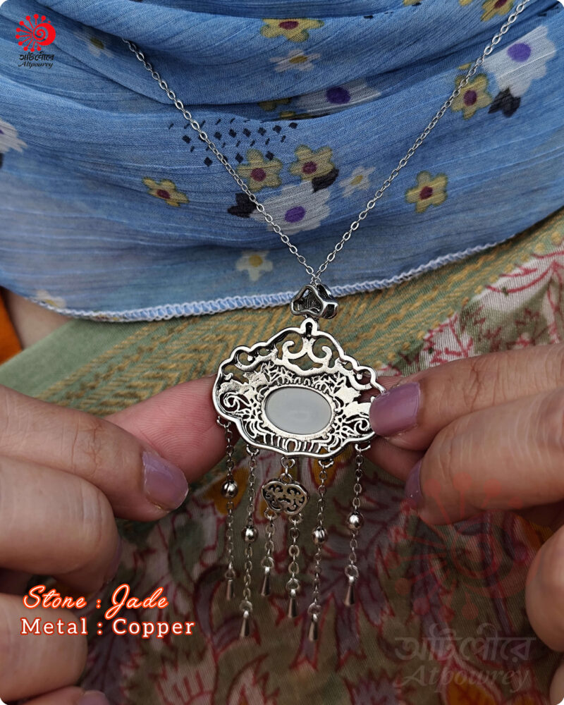 Flower Neckpiece- with beautiful enamel work. - Image 6