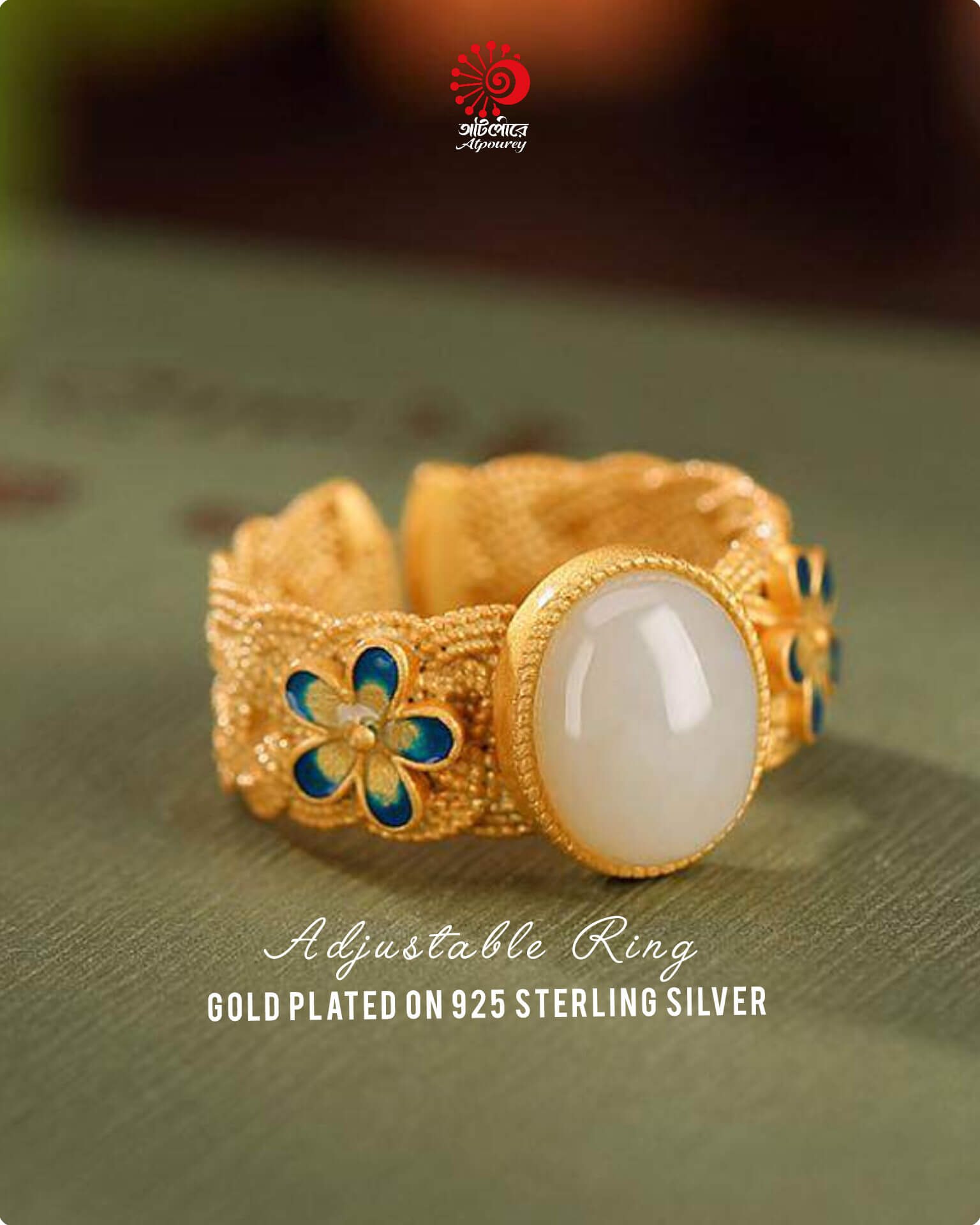 Gold plated Adjustable Rings - Image 2