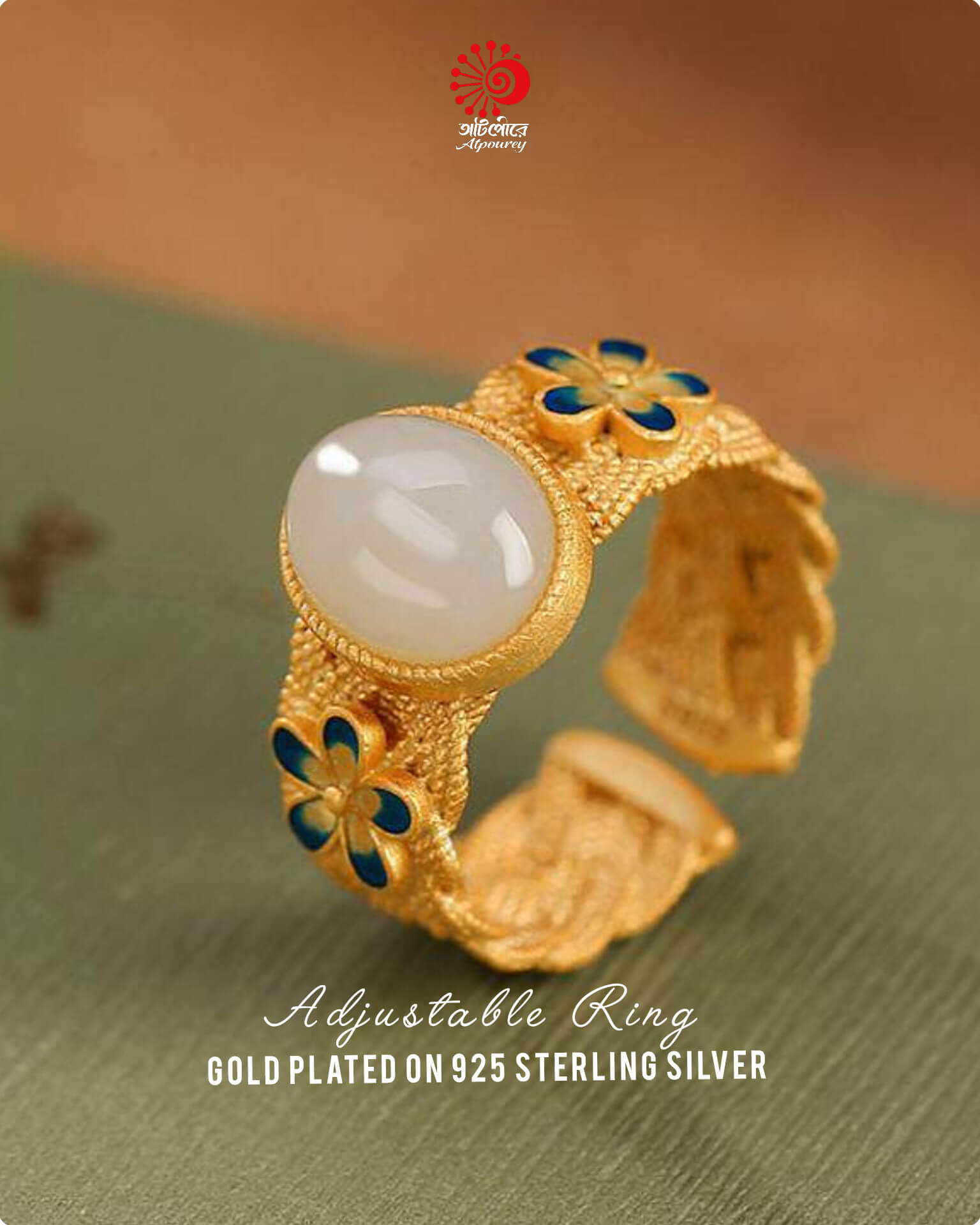 Gold plated Adjustable Rings - Image 4